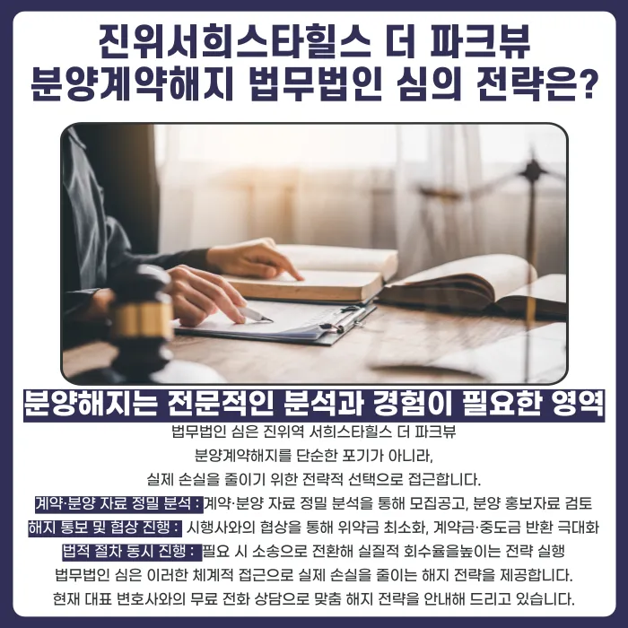진위역 서희스타힐스 더 파크뷰 분양계약해지, 가능성과 대응 전략 카드뉴스 5