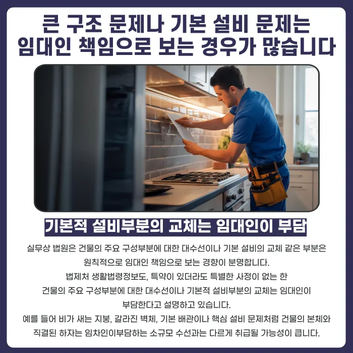 임대차 수선의무 분쟁, 법원은 무엇을 기준으로 판단할까요 카드뉴스 3