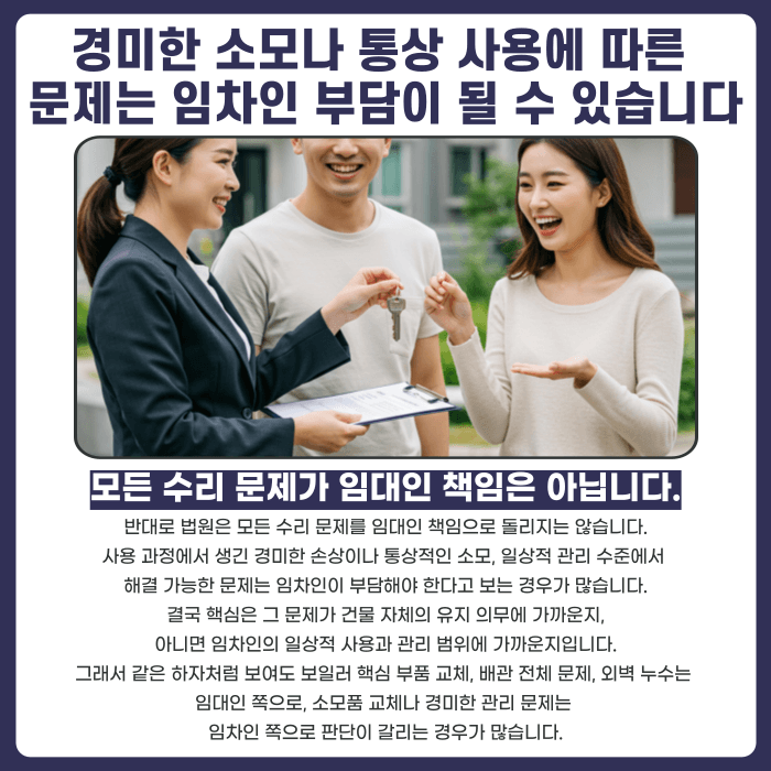 임대차 수선의무 분쟁, 법원은 무엇을 기준으로 판단할까요 카드뉴스 4