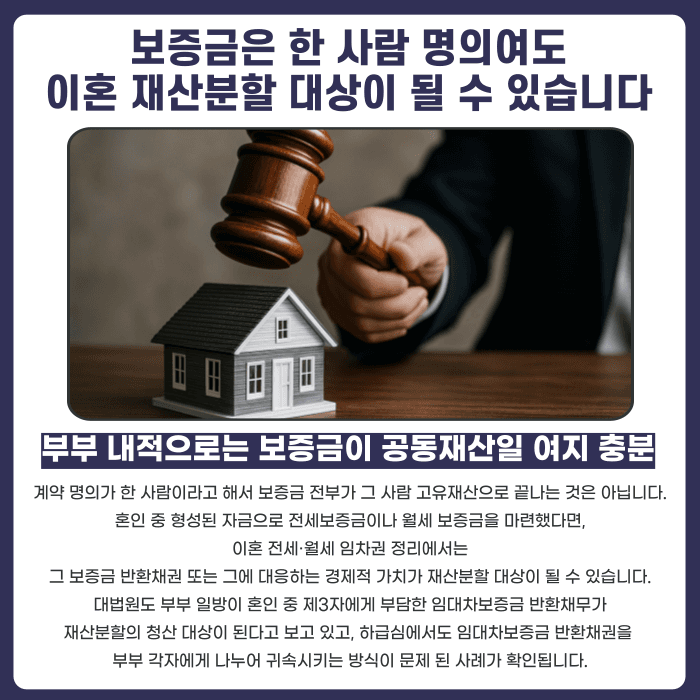 이혼 시 전월세 임차권 정리, 보증금과 명의 변경은 어떻게 하나요 카드뉴스 3
