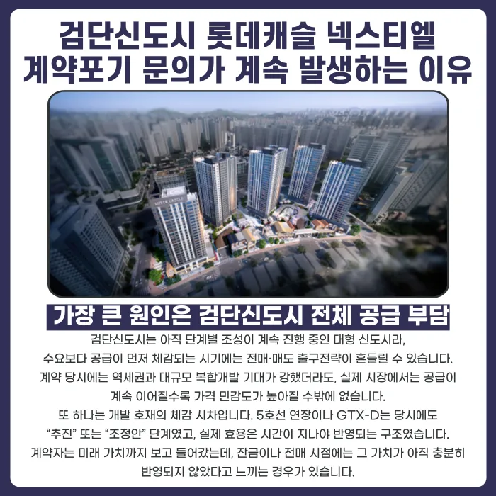 검단신도시 롯데캐슬 넥스티엘 분양계약해지, 가능할까 카드뉴스 3