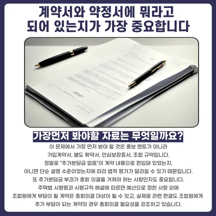 지역주택조합 추가분담금, 없다고 했는데 나중에 청구되면 대응법 카드뉴스 3