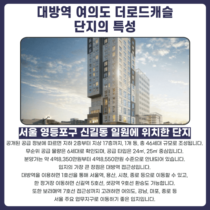 대방역 여의도 더로드캐슬 분양계약해지, 잔금 부담과 마피 우려 검토 포인트 카드뉴스 2