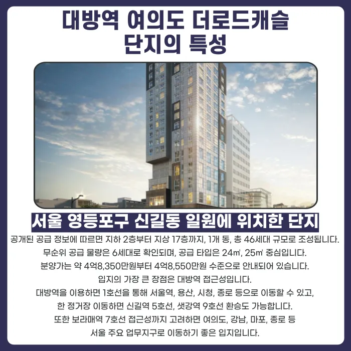 대방역 여의도 더로드캐슬 분양계약해지, 잔금 부담과 마피 우려 검토 포인트 카드뉴스 2