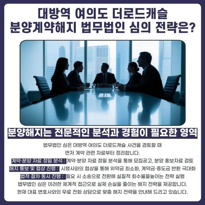 대방역 여의도 더로드캐슬 분양계약해지, 잔금 부담과 마피 우려 검토 포인트 카드뉴스 5