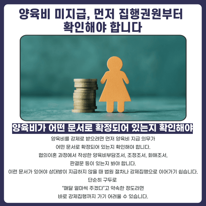 양육비 미지급 대응법: 이행명령부터 강제집행까지 카드뉴스 2