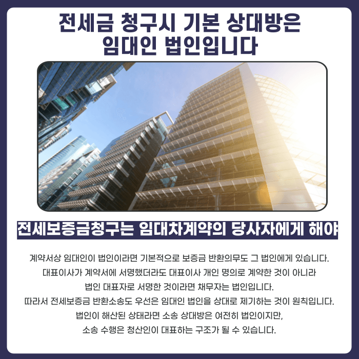 법인 임대인이 폐업했다면 전세보증금 반환청구는 누구에게 해야 할까 카드뉴스 3