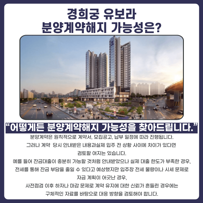 경희궁 유보라 분양권 계약해지, 입주 전 잔금과 마피 위험 확인해야 하는 이유 카드뉴스 4