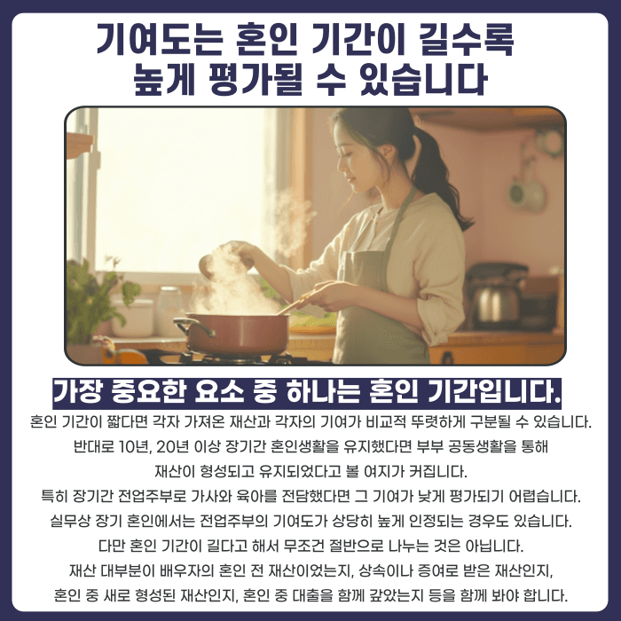 전업주부 이혼 재산분할 기여도, 얼마나 인정받을 수 있을까 카드뉴스 3