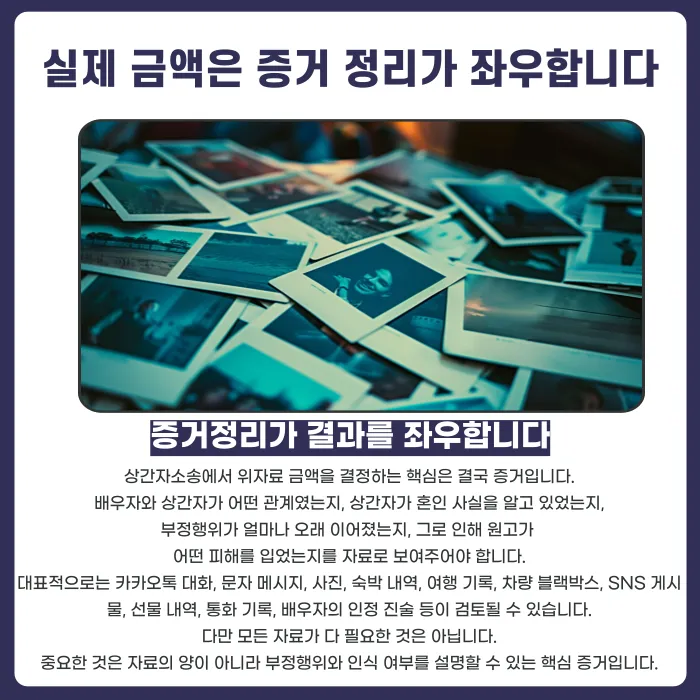 상간자소송 위자료, 실제로 얼마나 받을 수 있을까 카드뉴스 5