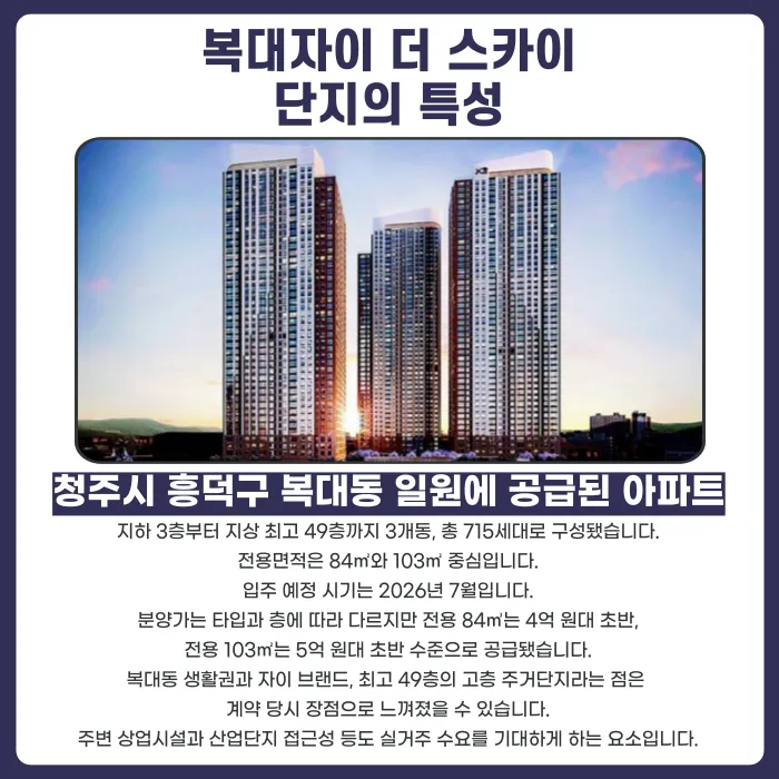 복대자이 더 스카이 분양권 계약해지, 잔금과 전세 세팅이 걱정된다면 카드뉴스 2