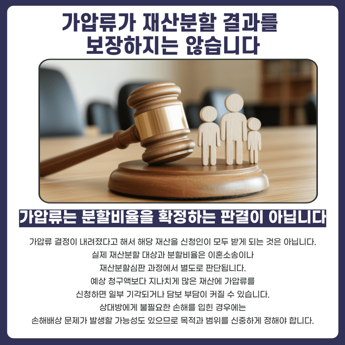 이혼소송 전 배우자 재산 가압류, 신청할 수 있을까 카드뉴스 5